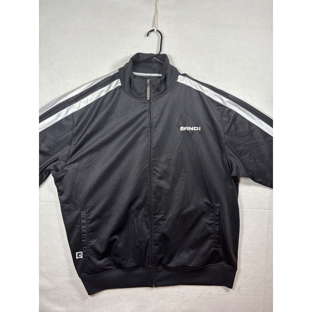 And1 Mens Black Track Jacket Size Xxl